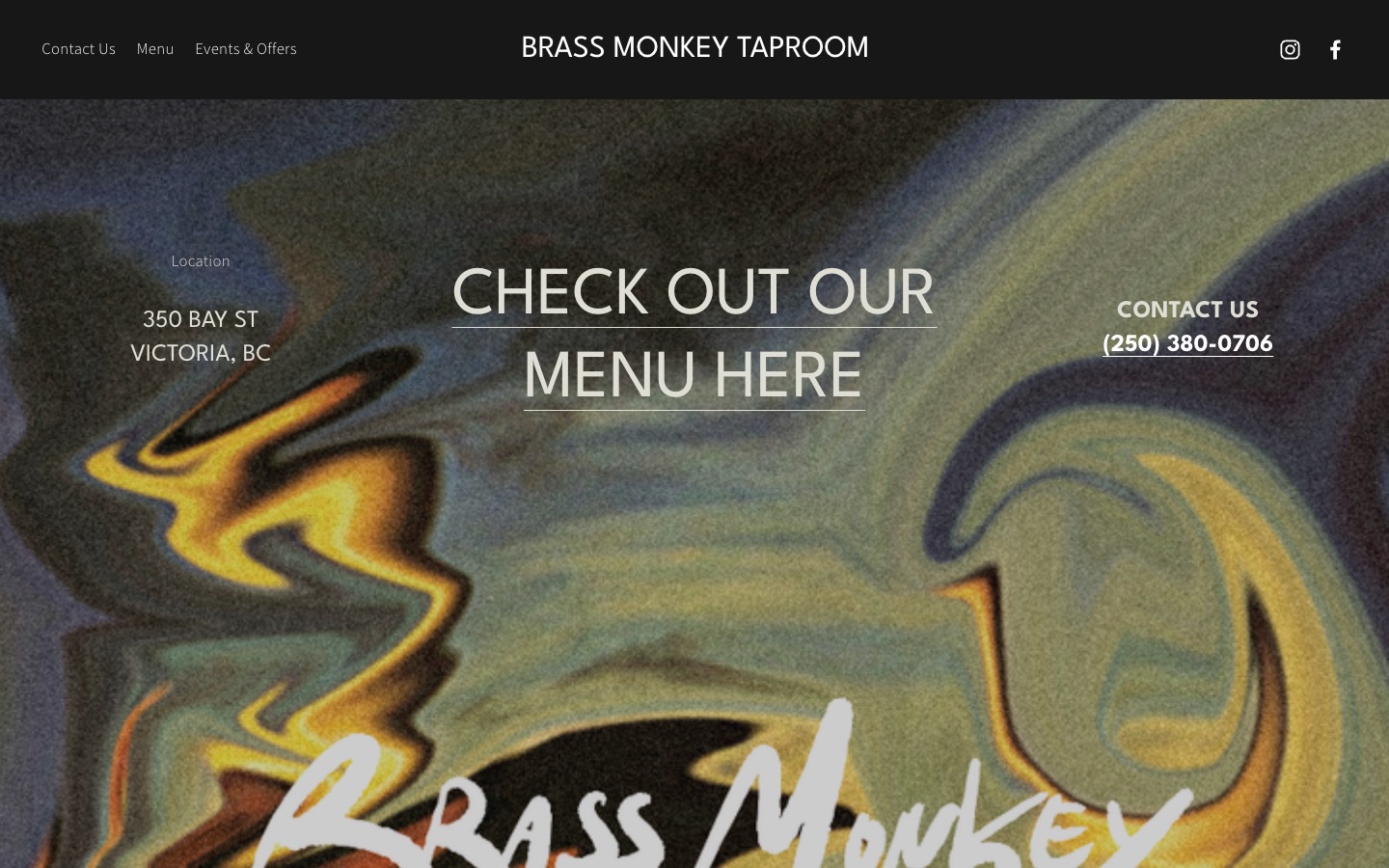 The current homepage